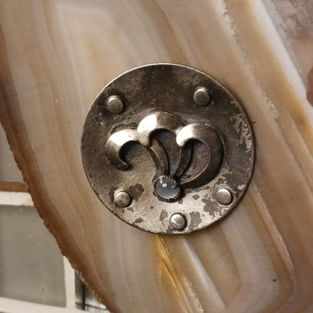 Vintage Artisan Brooch-circa 1950s